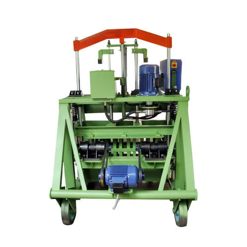 Green Double Vibrator Hollow Block Machine