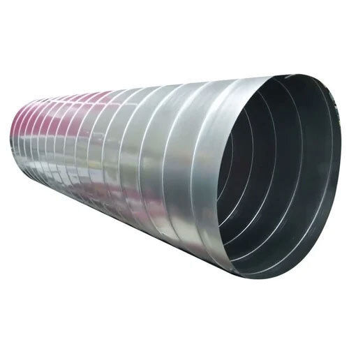 Silver Gi Round Duct