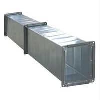Rectangular Duct - Galvanized Iron, Diameter 500 Mm, Silver Color | Ceiling Mounted For Efficient Ventilation