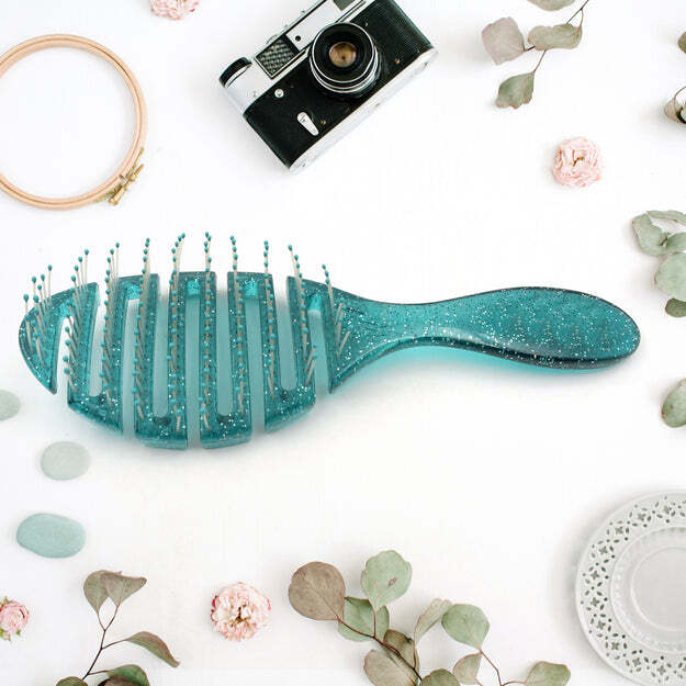 ANTI-STATIC SCALP MASSAGE HAIR BRUSH COMB FOR CURLY STRAIGHT HAIR