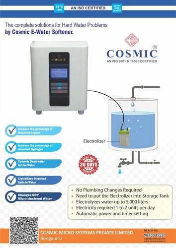 Cosmic E Water Softener in bangalore