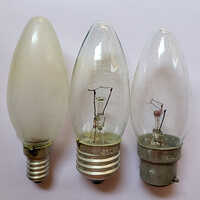 40w Candle Bulb - Aluminum Body, Round Shape, Transparent Glass | Industrial-grade Durability, Long-lasting Efficient Lighting