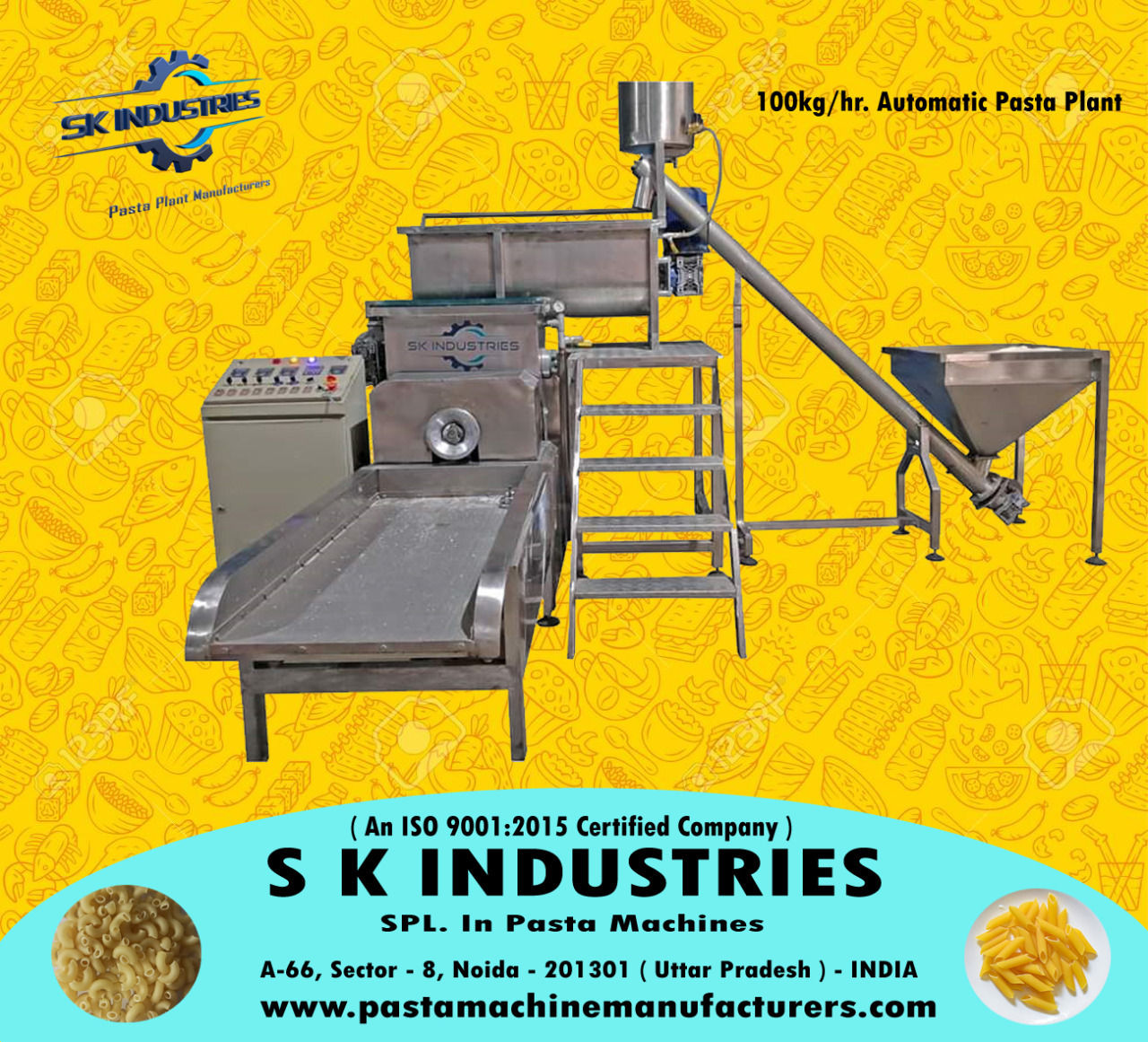 Automatic Macaroni Making Machine 300 kg/h