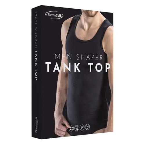 Farmacell 417 Mens Tummy Control Body Shaping Vest Tank Top Slimming Vest