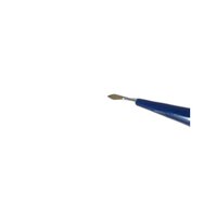 Keratome Slit Blade - Stainless Steel, 3.2 Mm Size | Green Ergonomic Handle, Manual Operation, Portable, Sterilized Design