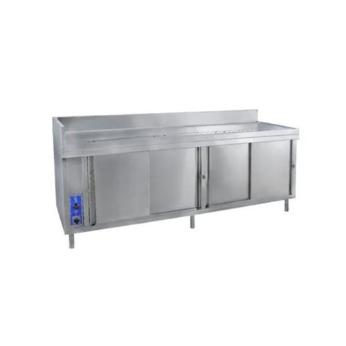 Manual Ss Heated Beverage Counter Table