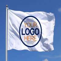 Custom Printed Flags - Flagpole Material: Plastic