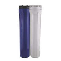 20 Inch Slim Blue And White Ro Filter Housing - Material: Plastic