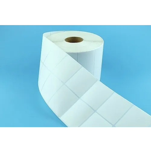 Chromo Barcode Labels - PET Material, 4x6 Inch Size, White Color | Self-Adhesive, Durable, Heat Sensitive, Industrial Application