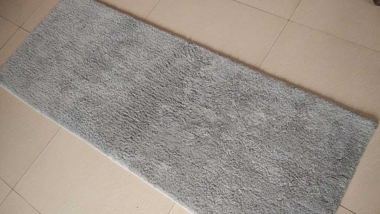 Cotton Runner - GREY - 24x60 Inches