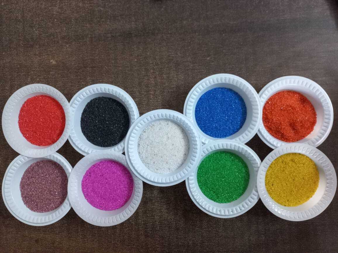 Pink colored silica quartz sand for sand blasting and garden decoration