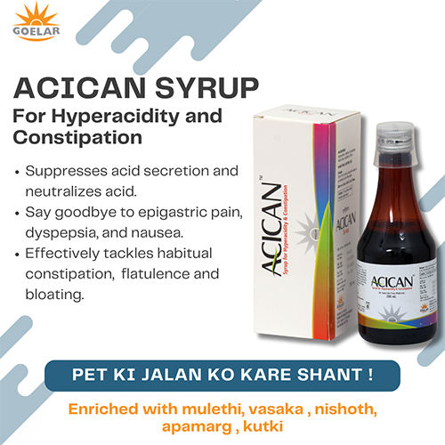 200ml Acican Syrup For Hyperacidity And Constipation