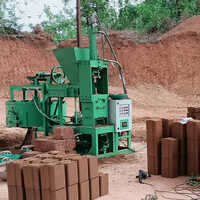 Semi Automatic Clay Brick Making Machine - 220-240 Volt, Green Color | Durable, Automatic Function, Warranty Included