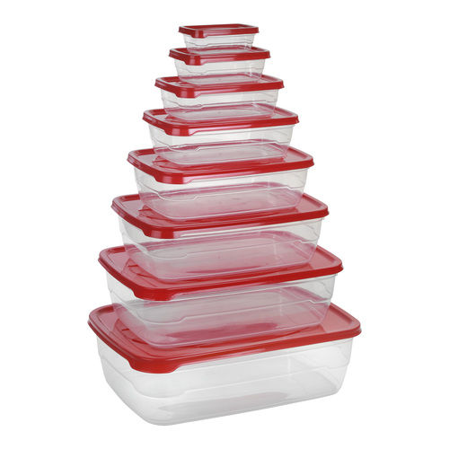 Bottom- Clear Plastic Solitaire Containers - 8 Pcs