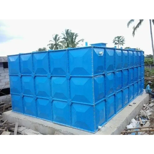 Frp Fiberglass Tank - Color: Blue