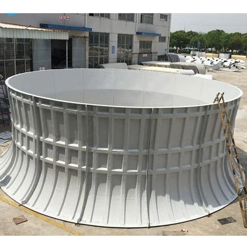 FRP Powder Coated Fan Stack For Cooling Towers and Industrial Ventilation