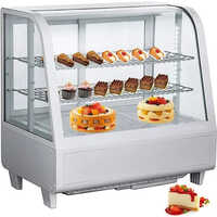 Refrigerator Display Case Two Shelf Ss Finish - Color: Silver