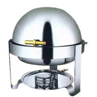 Mobile Round Chafing Dish - Color: Silver