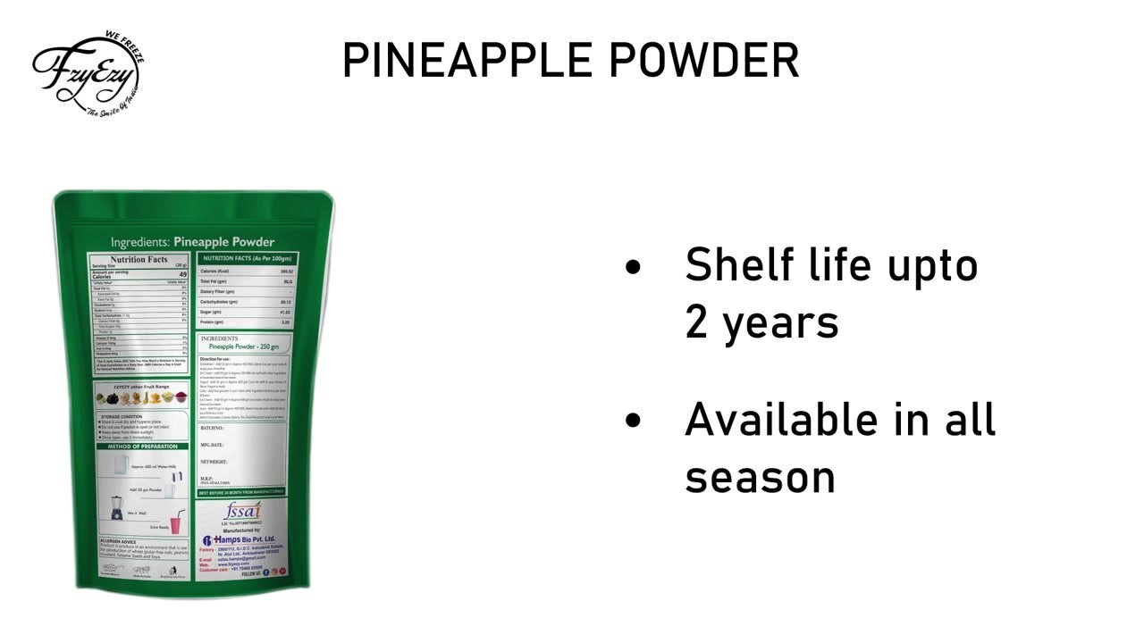 Freeze Dried Pineapple Powder