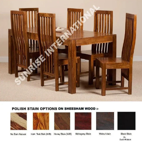 Wooden Dakota Range Wood Dining Table With 6 Chair Set