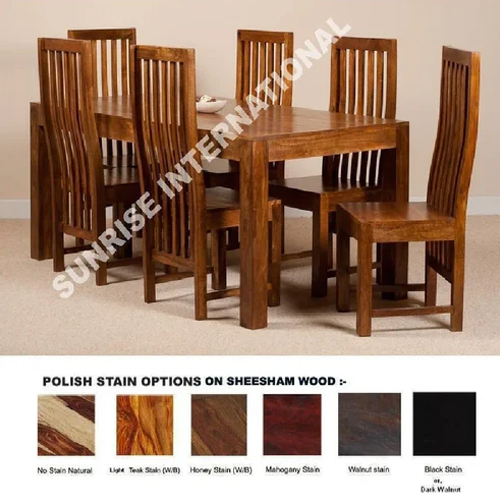 Wood Dakota Range Wooden Dining Table With 6 Chair Set