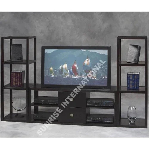Wooden Entertainment Unit with TV Cabinet  2 Standing Stands