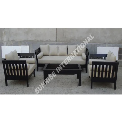 Contemporary Wooden Sofa Sets With 1 Center Table