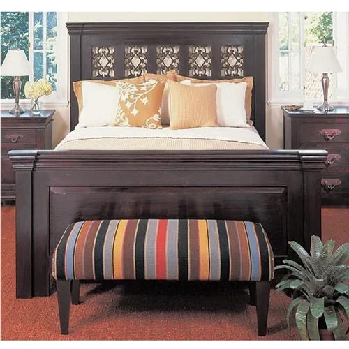 Artistic Casting Jali Wooden Double Bed