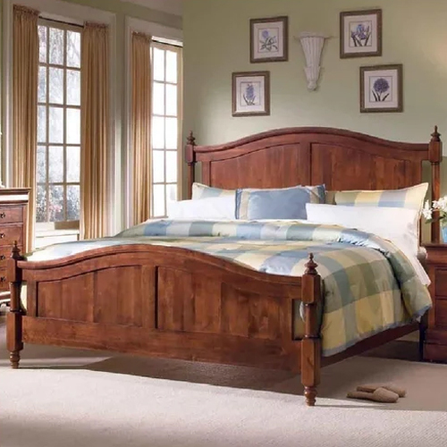 Contemporary Sheesham Wood Queen Size Bed