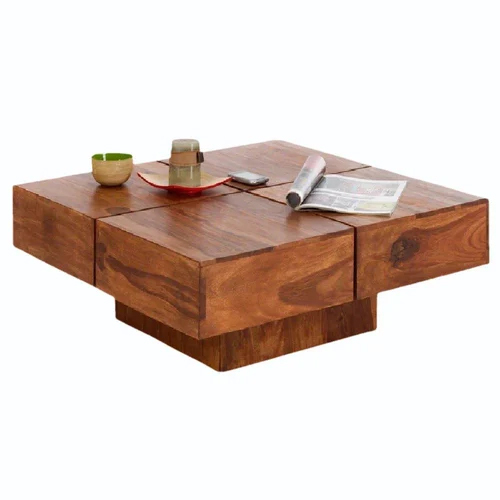 Handmade Wooden Square Coffee Center Table