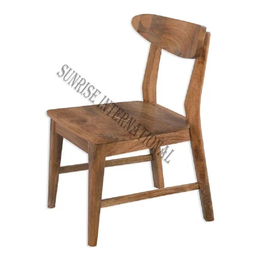 Handmade Wooden Dining Chair In Retro Style