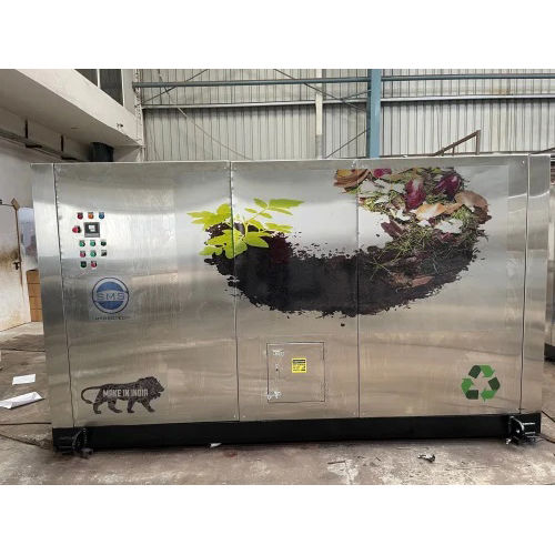 Silver Garden Waste Compost Machine