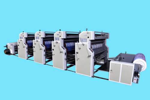 Four Color Roll To Roll Non Woven And Paper Printing Machine