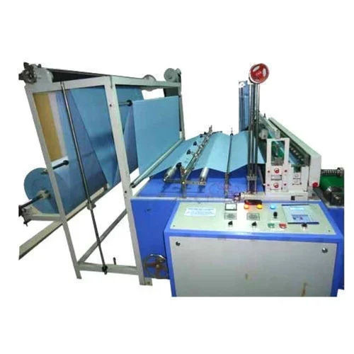 Blue Non Woven Fabric Roll Cutting Machine