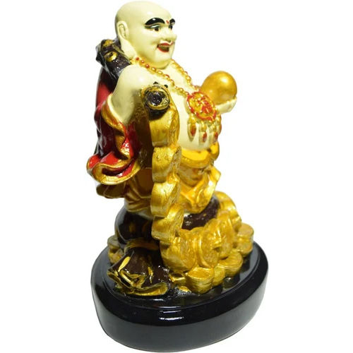 Yellow Gw Creations Laughing Buddha Statue