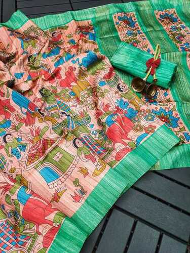 Kalmkari Tussar Silk