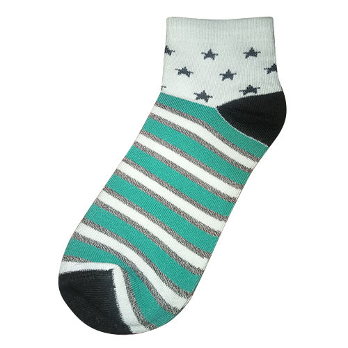 Multicolor Printed Ankle Length Socks