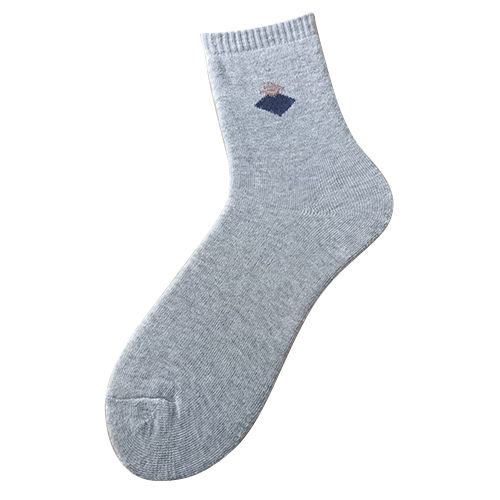 Plain Grey Mens Socks