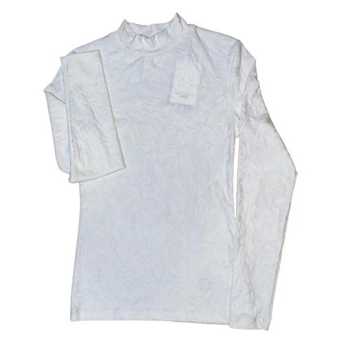 Mens Round Neck White Cotton T-Shirt