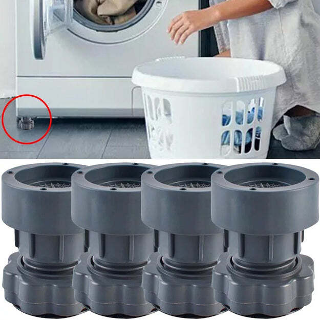 WASHING MACHINE SUPPORT ANTI VIBRATION WASHING MACHINE SUPPORT ADJUSTABLE WASHER ANTI VIBRASION PADS