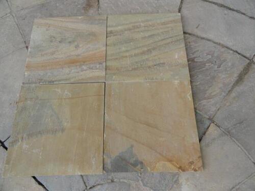 Fossil Mint Natural Sandstone Paving Slabs for outdoor Pavement Patio Packs Landscaping Garden Pathways Flooring