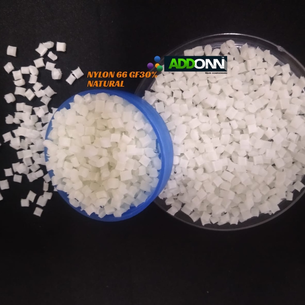 Nylon 66 GF 30% Natural Plastic Raw Materials Hydrolysis Resistant Plastic Pellets