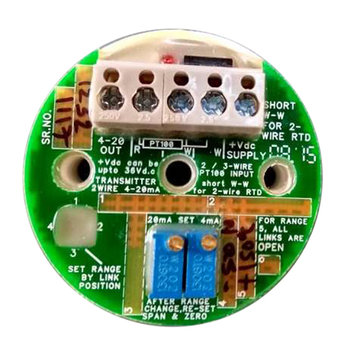 Head-Mounted RTD PT100 To 2-Wire 4-20mA Transmitter