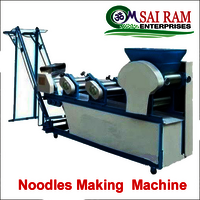 Noodles Making Machine - 3 hp Single Phase Motor, Automatic Operation | Stainless Steel, 100 Kg/Hr Capacity, 1-Year Warranty
