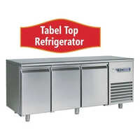 Table Top Refrigerator - Stainless Steel, 220-240 Volt, 3.7 Ampere | Sleek Silver Color Ideal For Industrial Cooling Applications