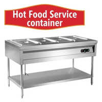 SS Hot Food Service Container Counter