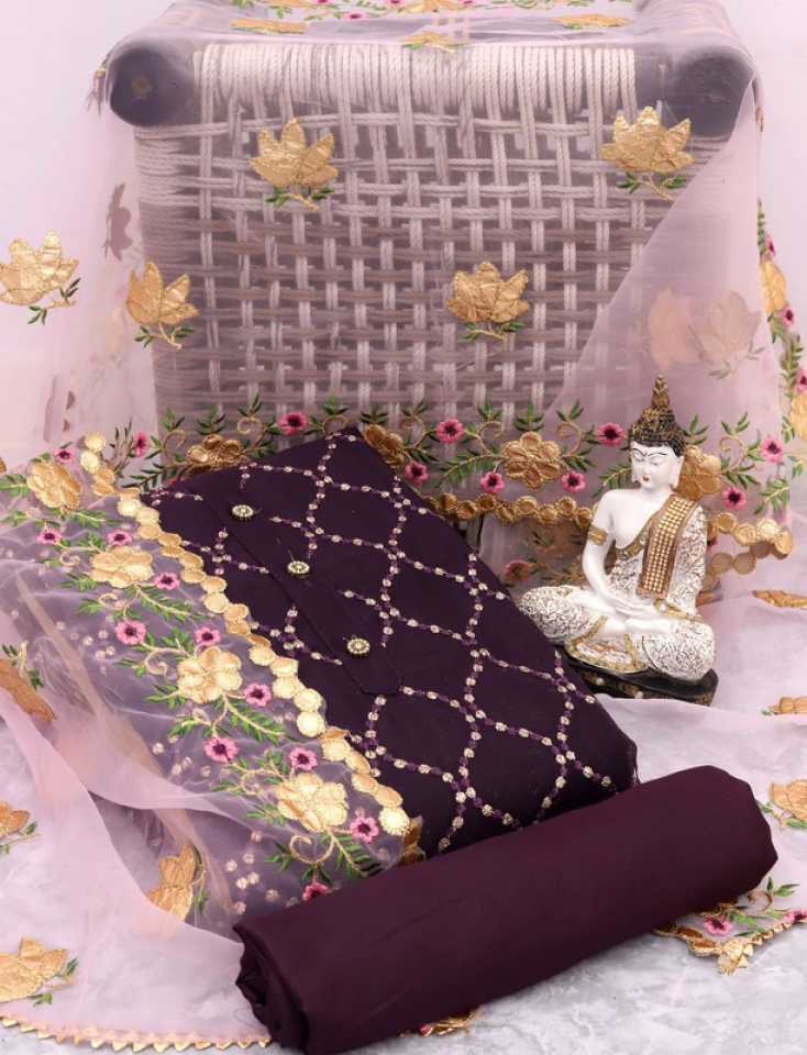 Embroidered Work Dress Material
