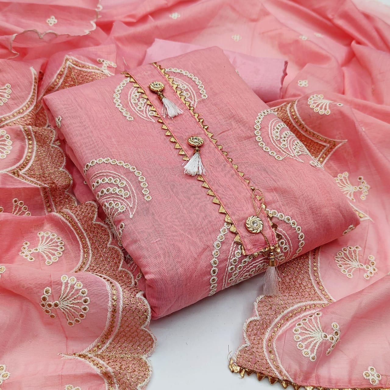 New Embroidered Work Dress Material