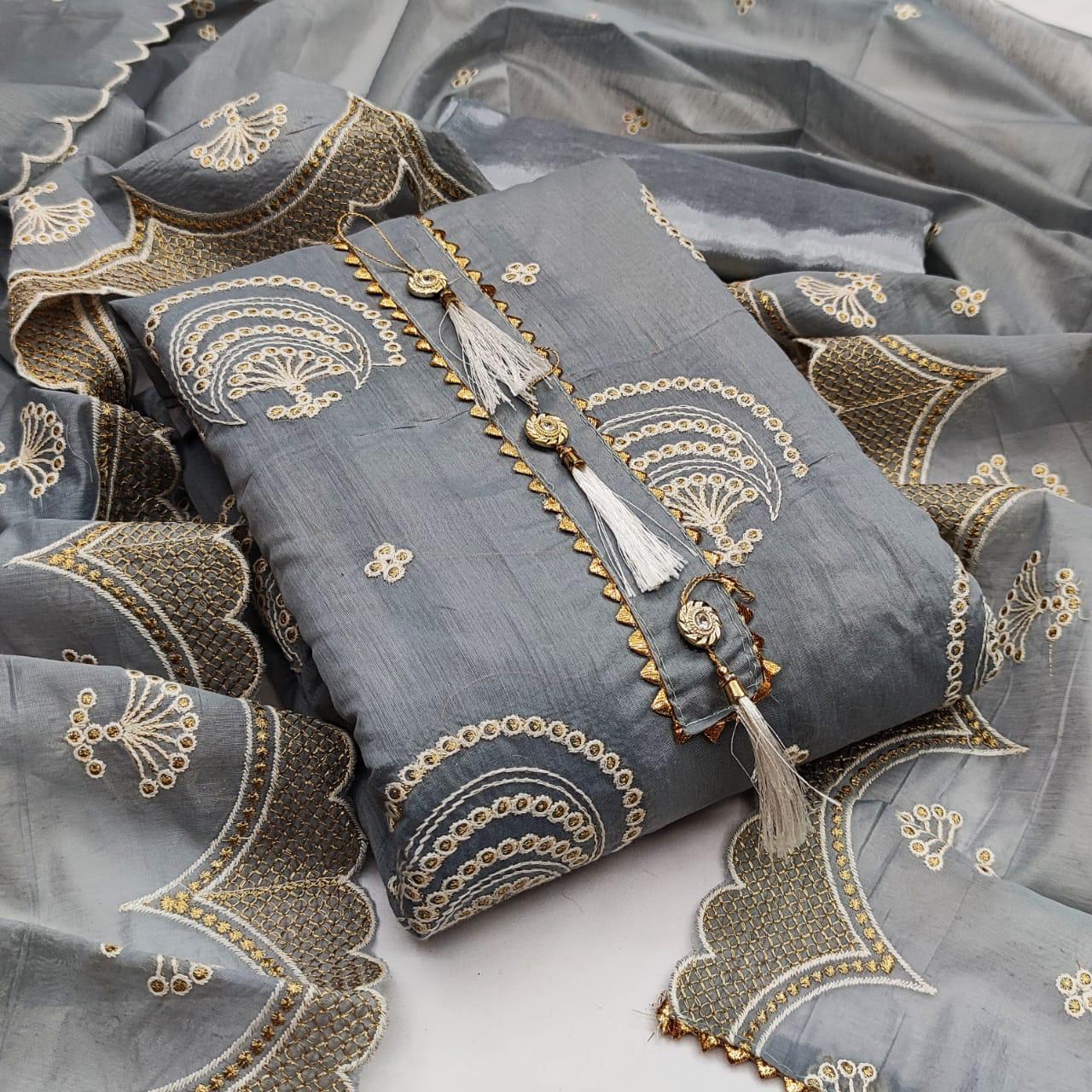 New Embroidered Work Dress Material