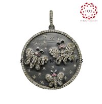 Finish Designer Round Disk Pendant